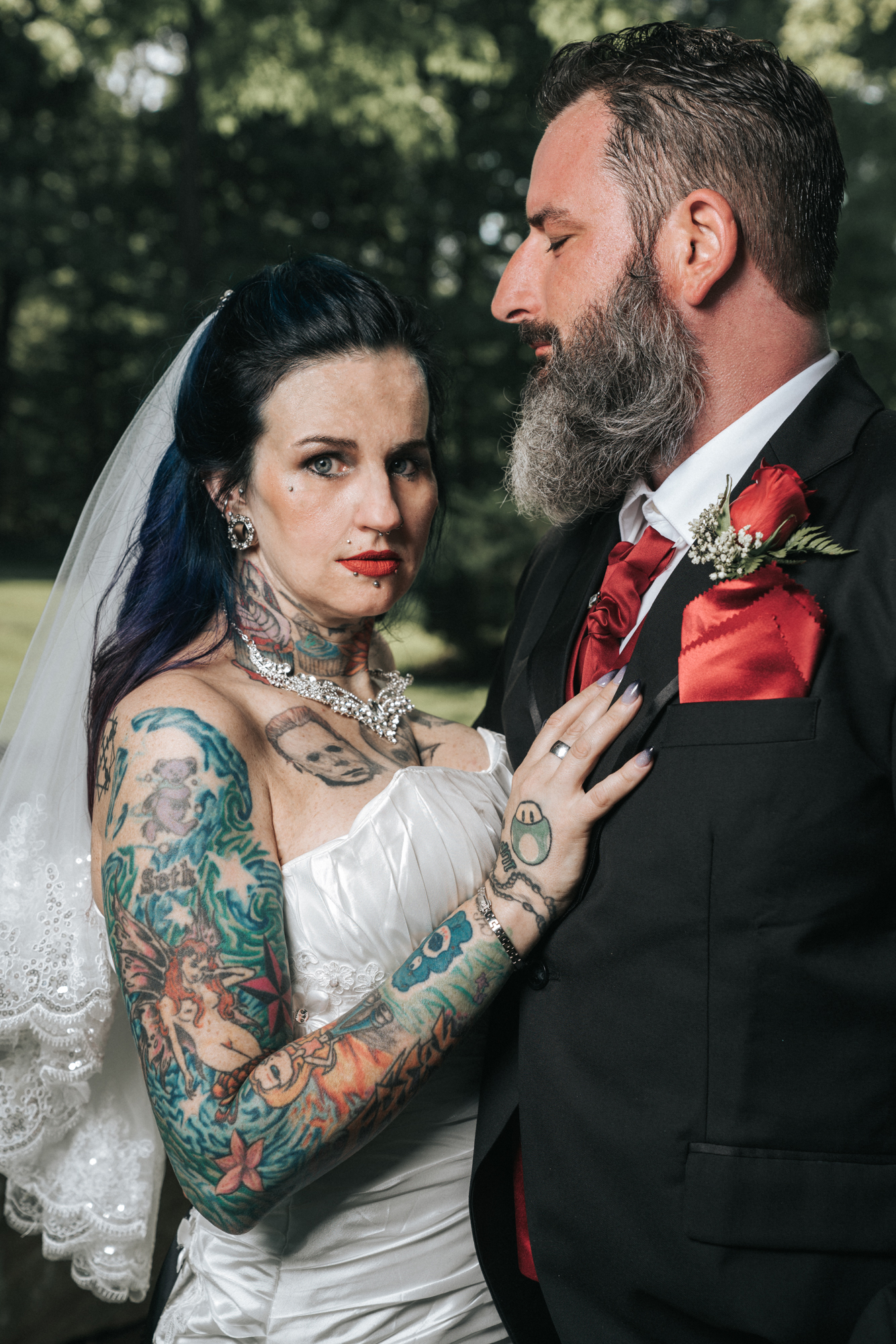 Cleveland Ohio Gothic Wedding Photos