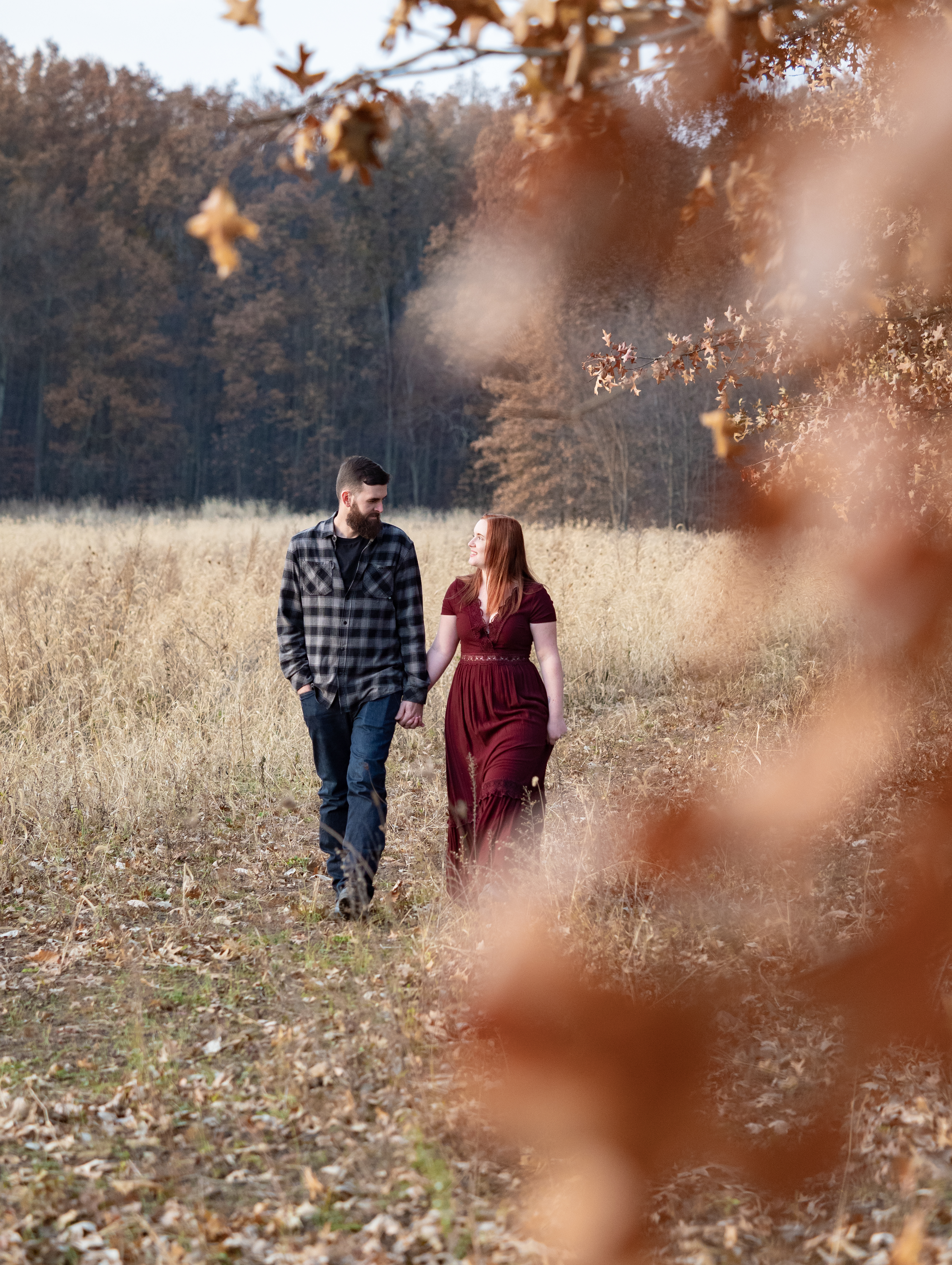 Oberlin Ohio Fall Engagement Photos
