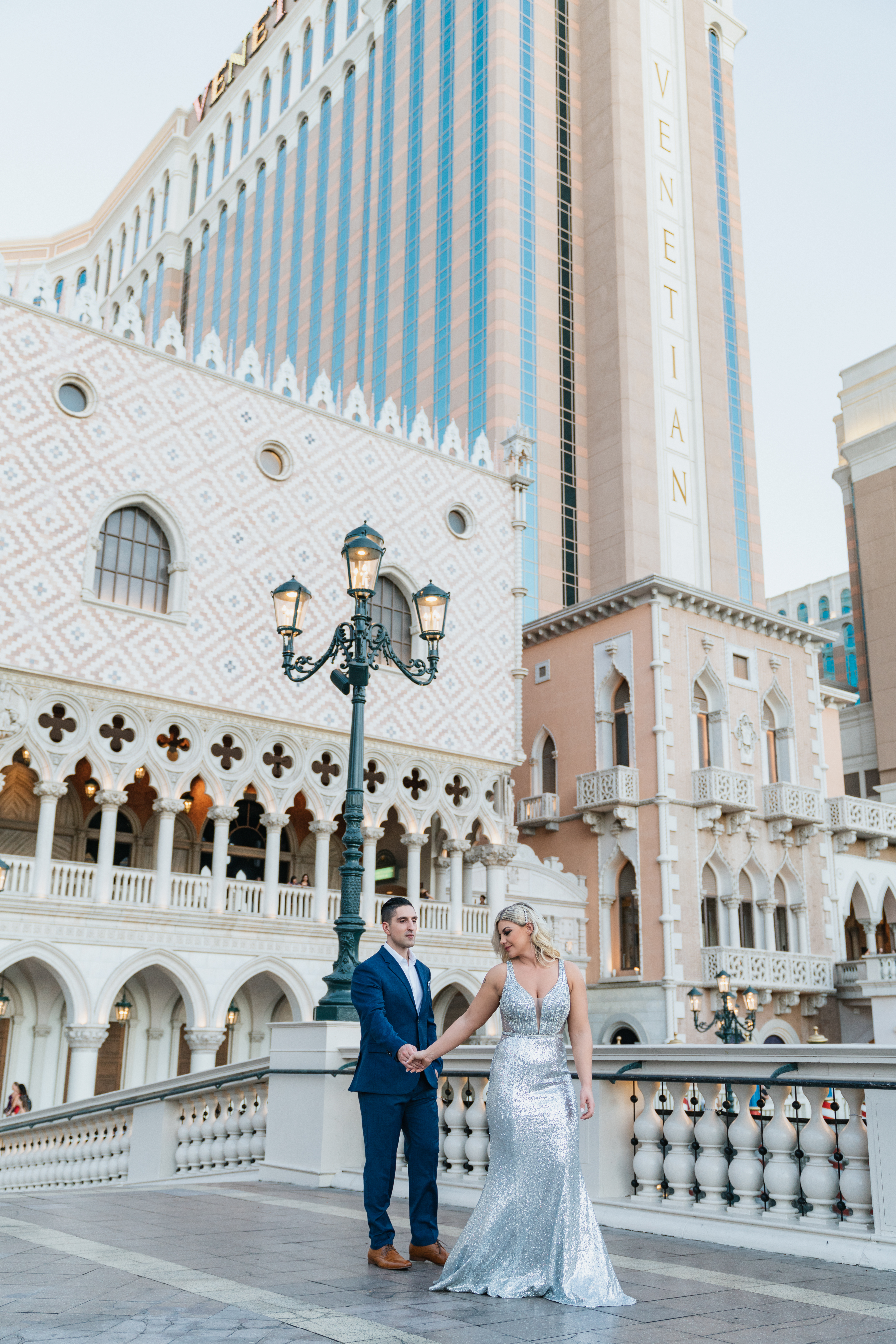 Elegant Las Vegas Engagement | The Venetian