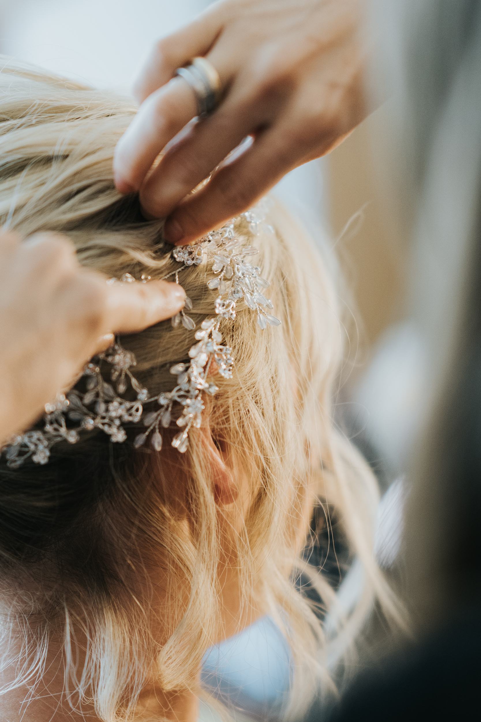 bridal hairpiece