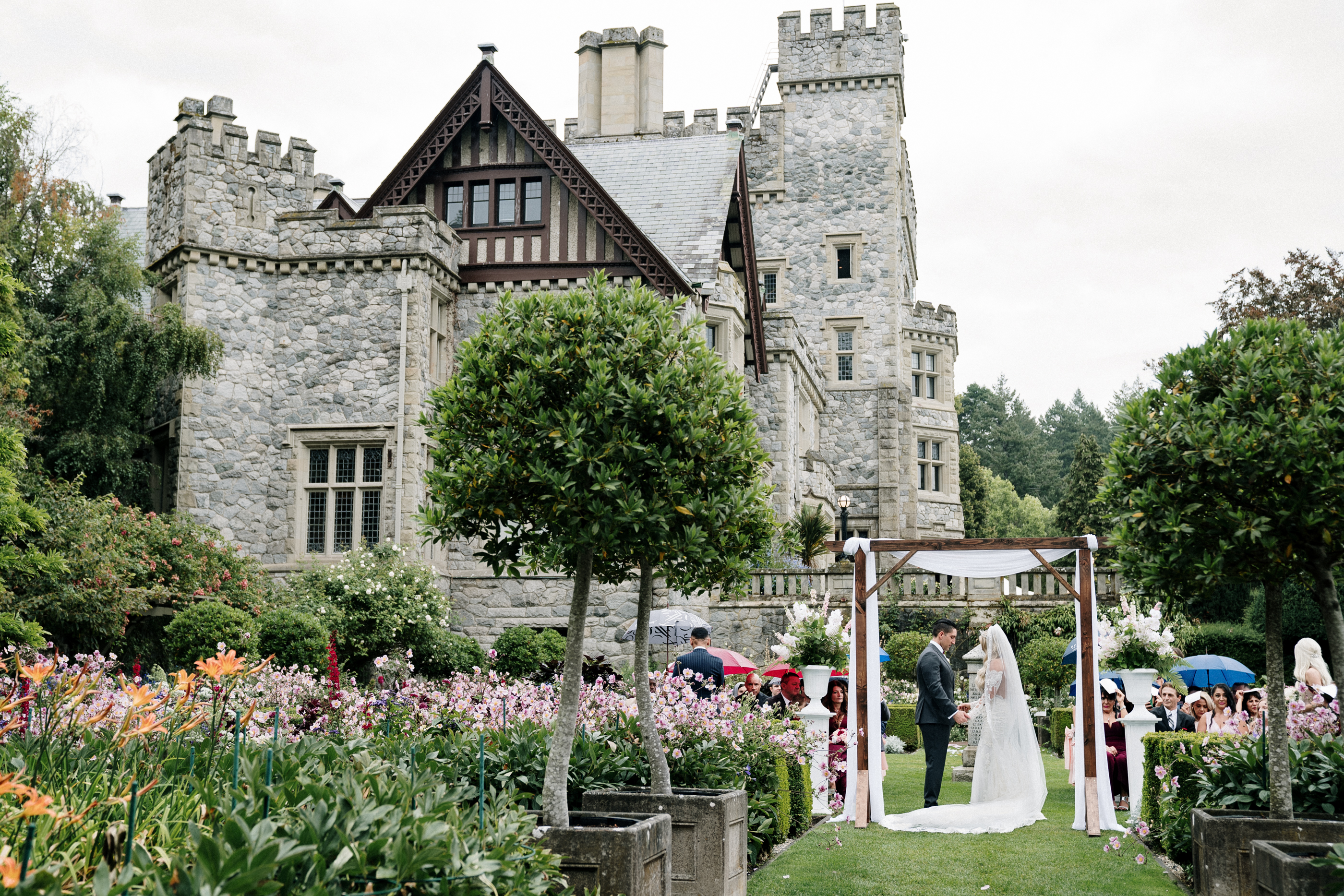 Romantic Garden Wedding | Hatley Castle in Victoria, BC