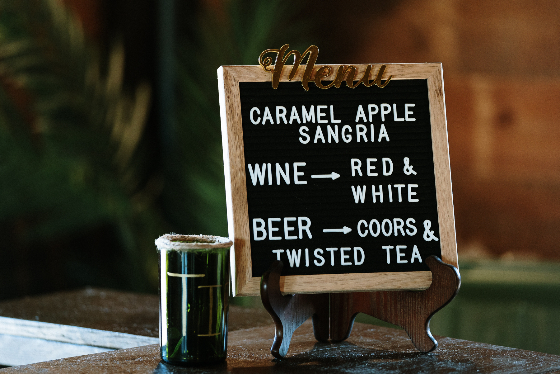Wedding Drinks Sign