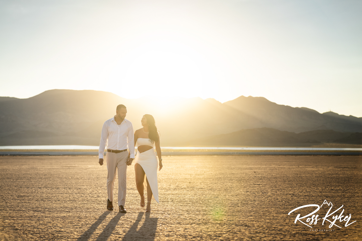 las vegas desert engagement photos