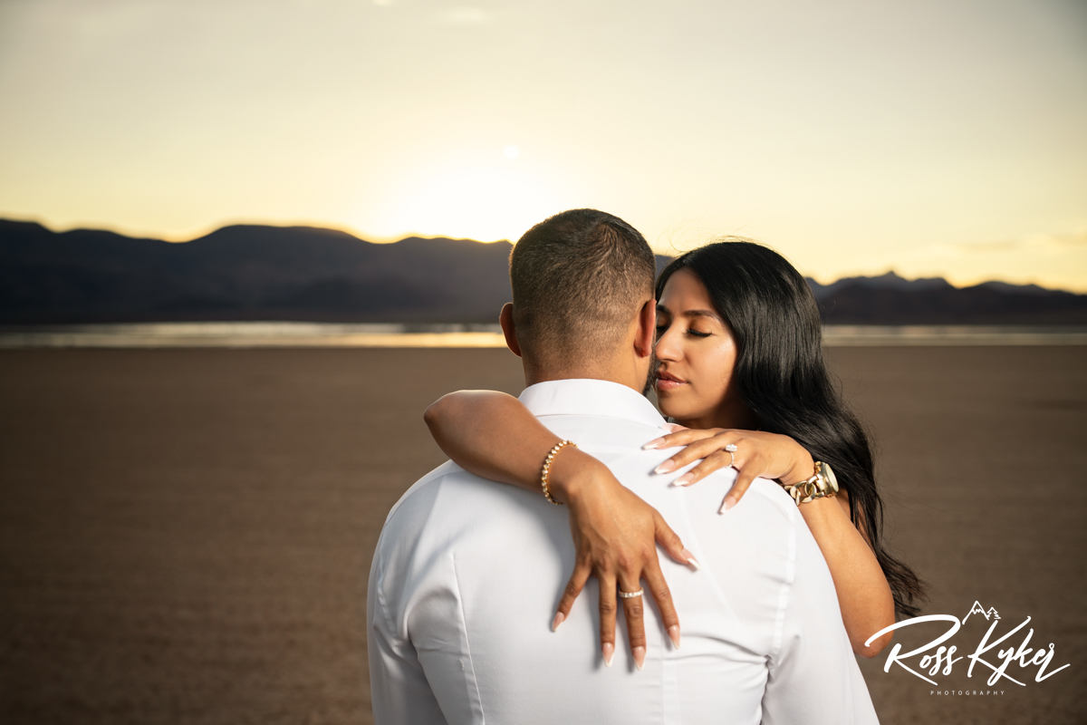 las vegas desert engagement photos