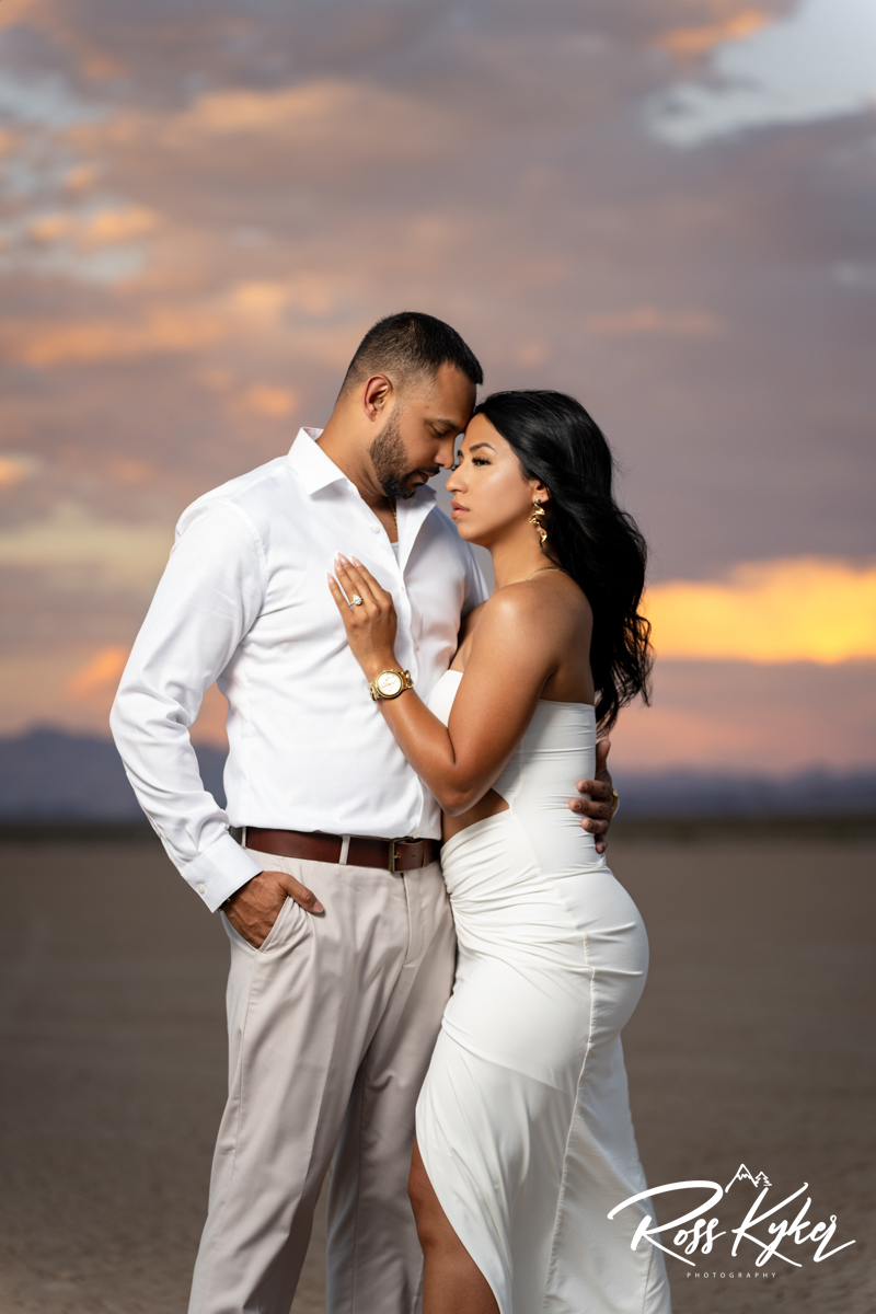 las vegas desert engagement photos