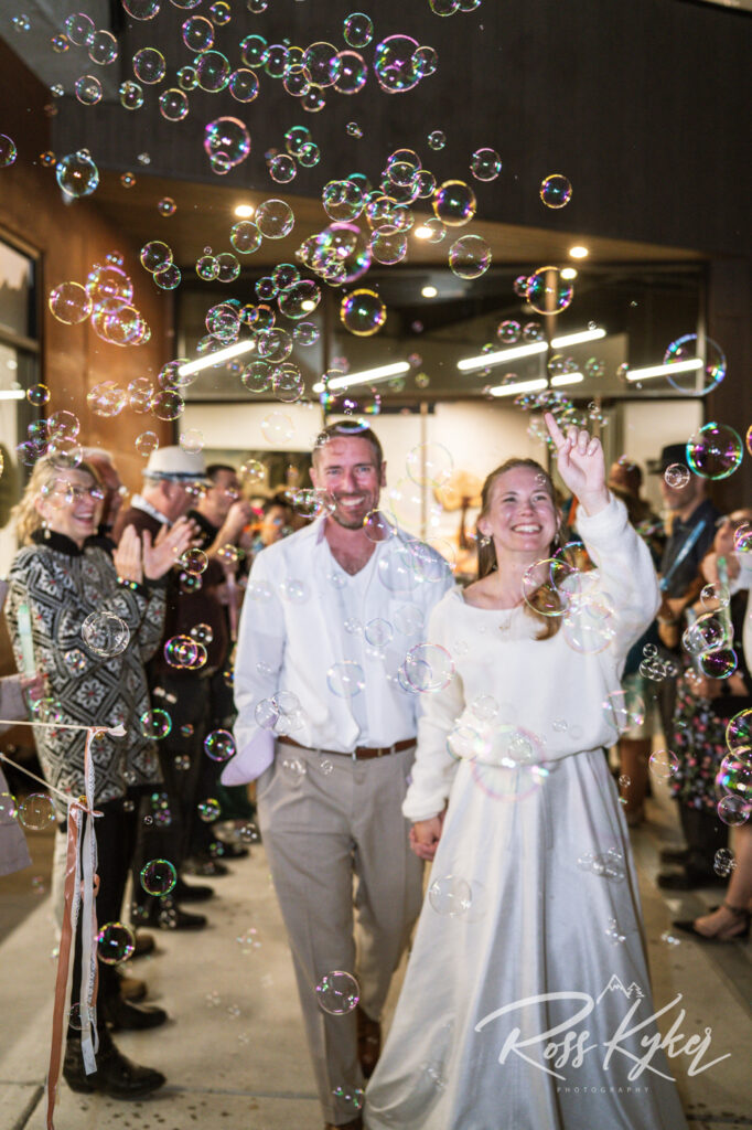 spring wedding at lee canyon near Las Vegas Nevada by local photographer 